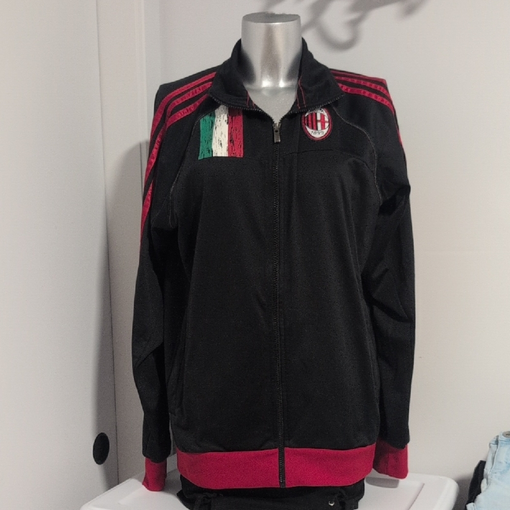 M Adidas ACM Milano Italian Track Vest 1899 💚🤍♥️ 🇮🇹
